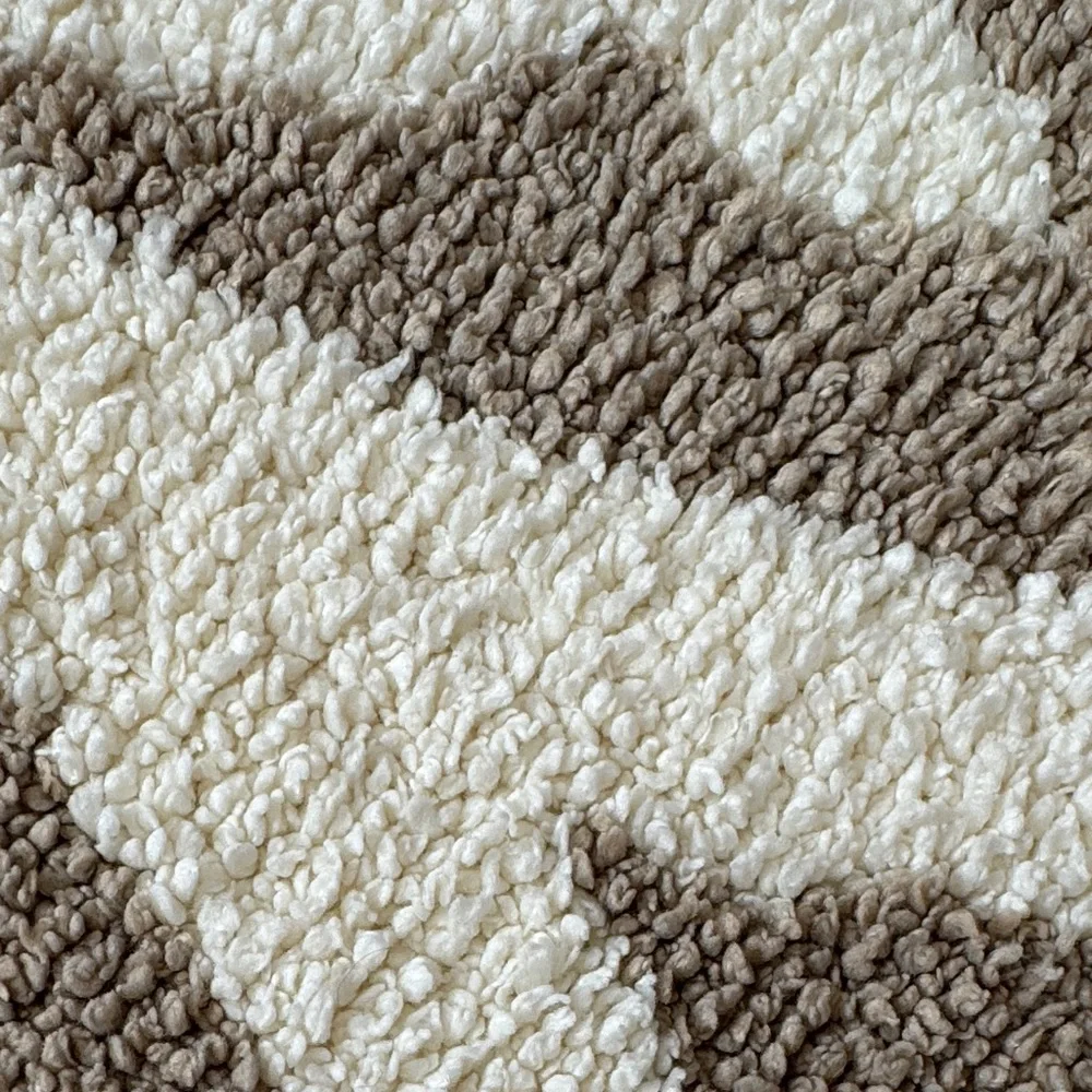 Set of Two Beige & Cream Rugs